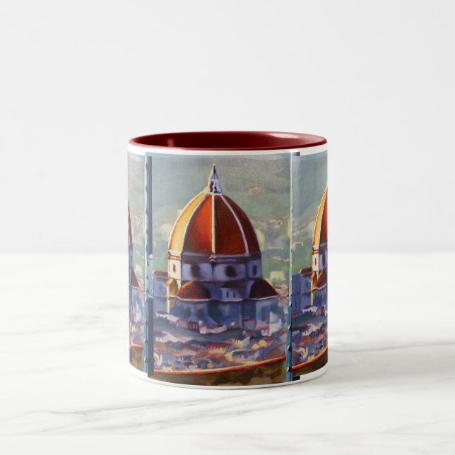 Café Em Dois Tons Caneca de Florença do domo (Centro)