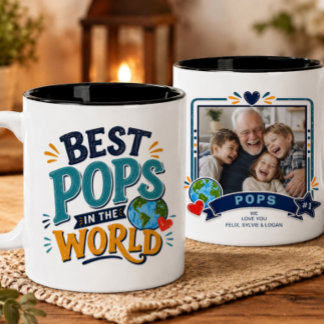 Café Em Dois Tons Caneca de Foto com Melhor Vô do Mundo