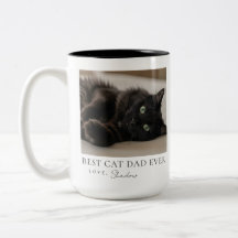Caneca de Foto Melhor Pai de Gato de Todos os Temp
