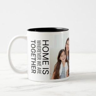 Café Em Dois Tons Caneca de Foto Moderna