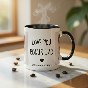 Café Em Dois Tons Caneca de Foto Personalizada com Bônus do Papai