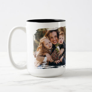Café Em Dois Tons Caneca de Foto Personalizada da MÃE Melhor Mãe do 