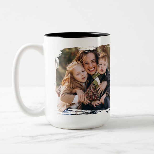 Café Em Dois Tons Caneca de Foto Personalizada da MÃE Melhor Mãe do  (Esquerda)