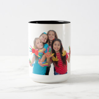 Café Em Dois Tons Caneca de Foto Personalizada – Louça Personalizada
