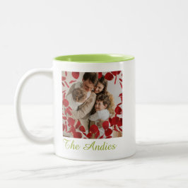 Café Em Dois Tons Caneca de Foto United Nome da Família