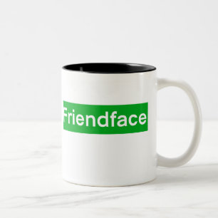 Café Em Dois Tons Caneca de Friendface