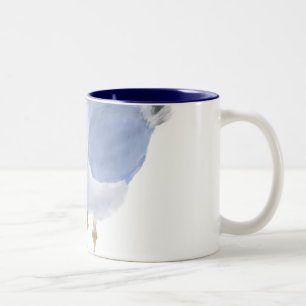 Café Em Dois Tons Caneca de gaivota