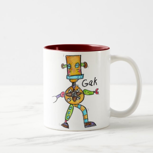 Café Em Dois Tons Caneca de "Gak" (Direita)