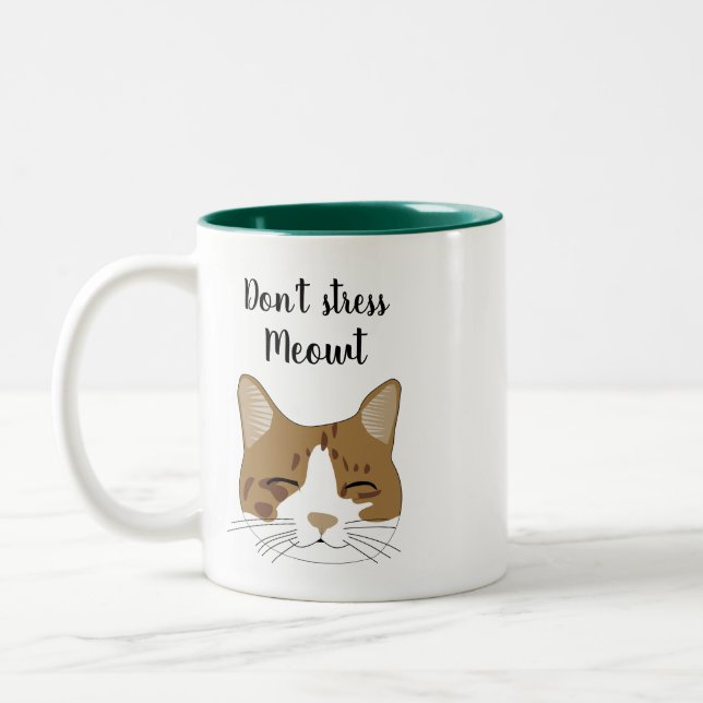 Café Em Dois Tons Caneca de Gato (Esquerda)