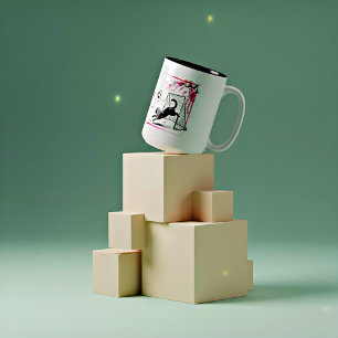 Café Em Dois Tons Caneca de Gato – Presente Perfeito para Amantes de