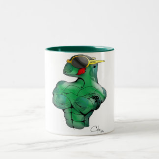 Café Em Dois Tons Caneca de Gekó
