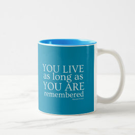 Café Em Dois Tons Caneca de Genealogia (Azul Teal)