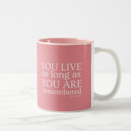 Café Em Dois Tons Caneca de Genealogia (Rosa)