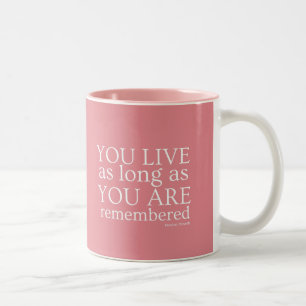 Café Em Dois Tons Caneca de Genealogia (Rosa)