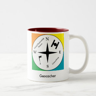 Café Em Dois Tons Caneca de Geocaching