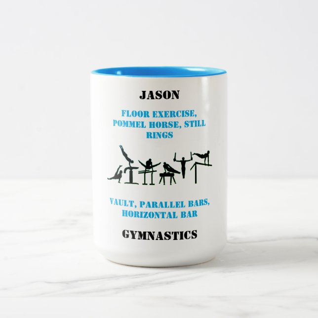 Café Em Dois Tons Caneca de Ginástica Masculina (Centro)