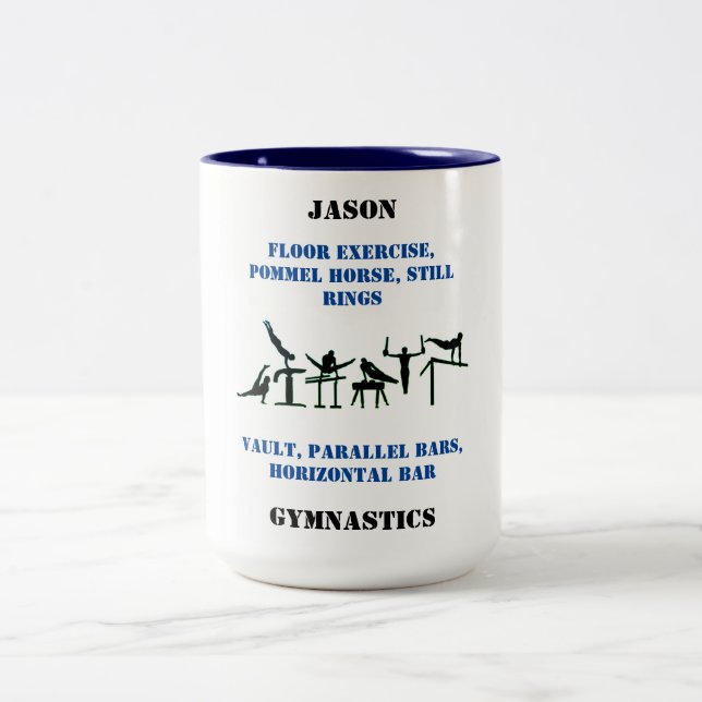 Café Em Dois Tons Caneca de Ginástica Masculina (Centro)