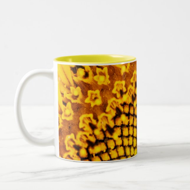 Café Em Dois Tons Caneca de Girassol 1 (Esquerda)