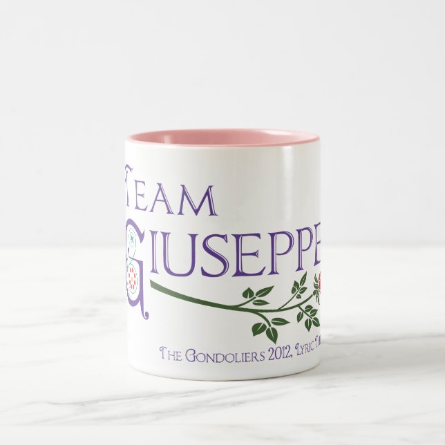 Café Em Dois Tons Caneca de Giuseppe da equipe (Centro)