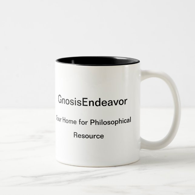 Café Em Dois Tons Caneca de GnosisEndeavor Cofee (Direita)