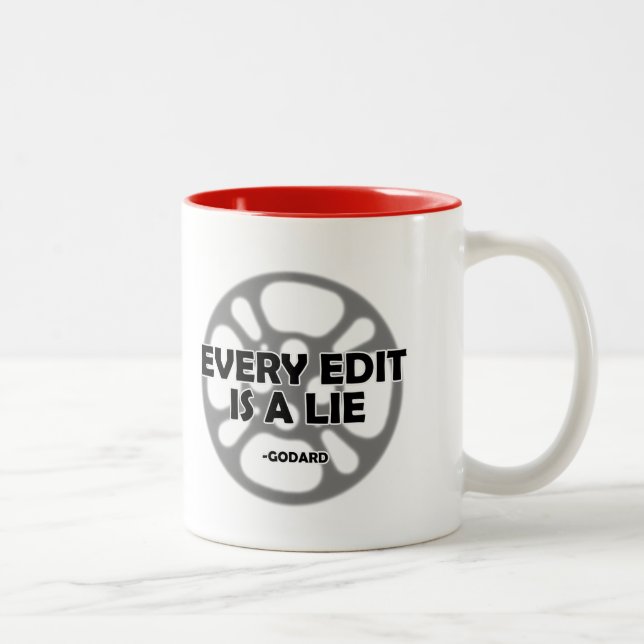 Café Em Dois Tons Caneca de Godard (Direita)