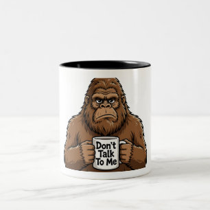 Café Em Dois Tons Caneca de gorila zangado
