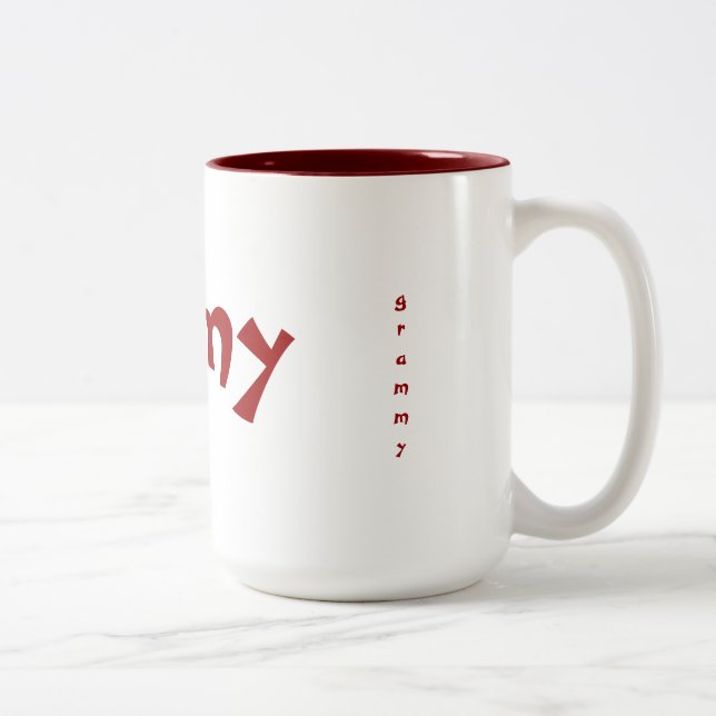 Café Em Dois Tons Caneca de Grammy (Direita)