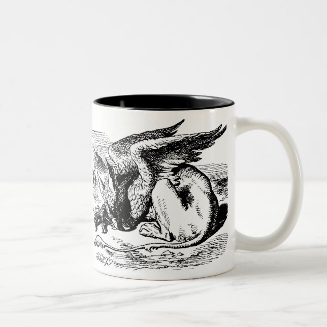 Café Em Dois Tons Caneca de Gryphon (Direita)