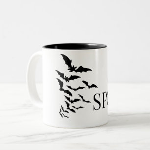 Café Em Dois Tons Caneca de Halloween