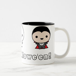 Café Em Dois Tons Caneca de Hallowe'en