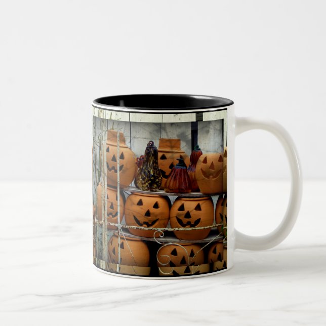 Café Em Dois Tons Caneca de Halloween/Autumn - Bombas (Direita)