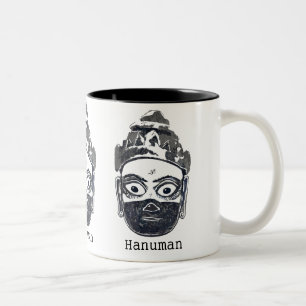 Café Em Dois Tons Caneca de Hanuman (B/W)