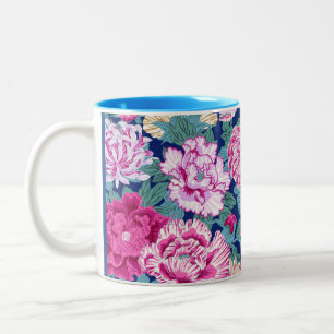 Café Em Dois Tons Caneca de Hokusai do tecido de Philip Jacobs