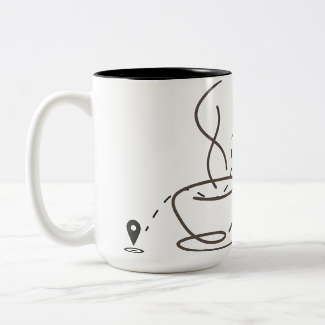Café Em Dois Tons Caneca de Humor de Introvertido para Humanos Cansa (Esquerda)