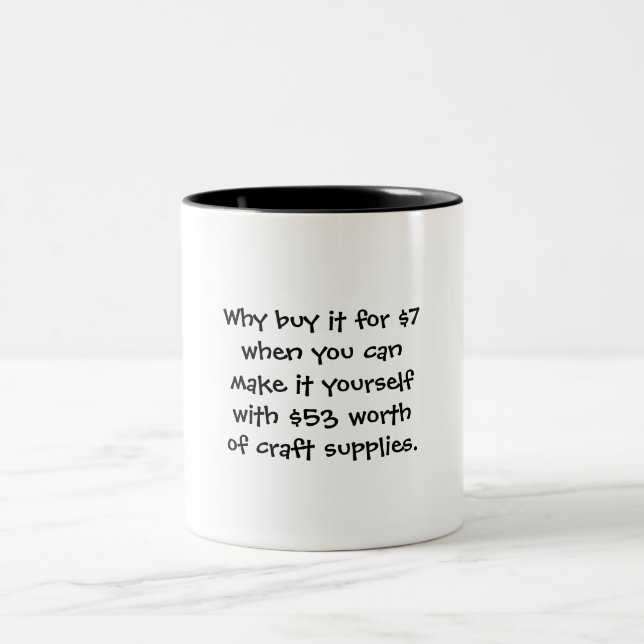 Café Em Dois Tons Caneca de Humor para Artesãos (Centro)