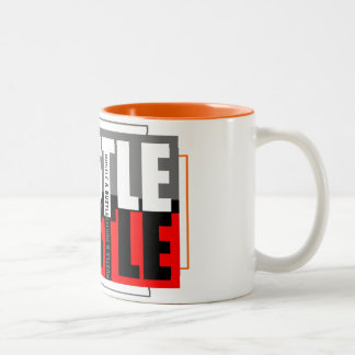 Café Em Dois Tons Caneca de Hustle Bustle