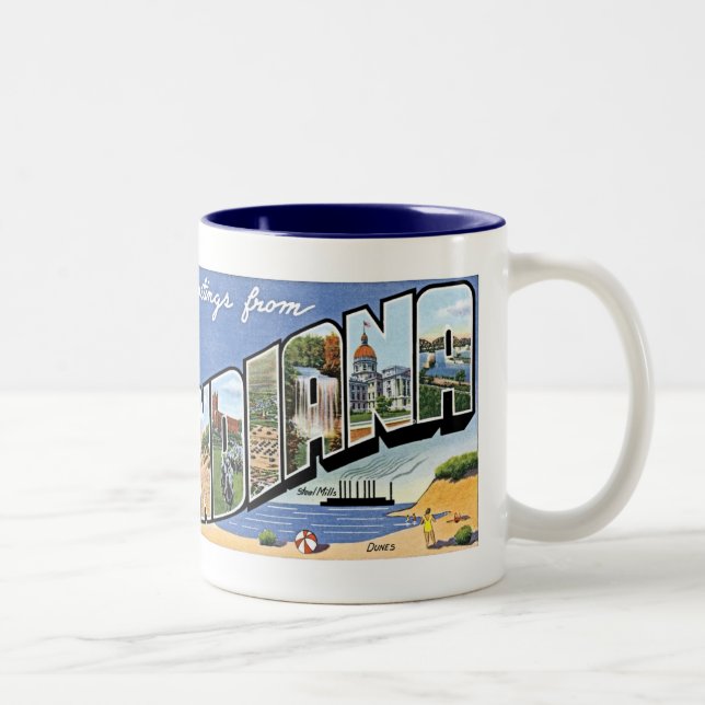 Café Em Dois Tons Caneca de Indiana (Direita)