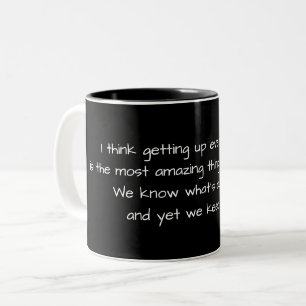 Café Em Dois Tons caneca de inspiração