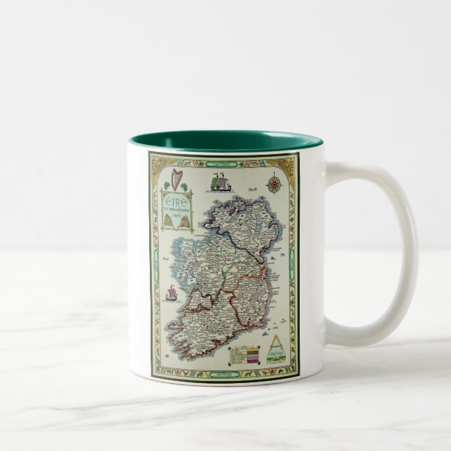 Café Em Dois Tons Caneca de Ireland (Direita)