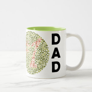 Café Em Dois Tons Caneca de Ishihara do pai #1