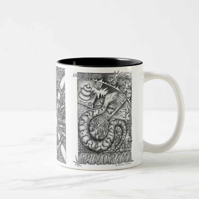 Café Em Dois Tons Caneca de Janice Yudell X3c (Direita)