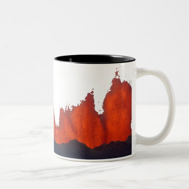 Café Em Dois Tons Caneca de Java da lava (Direita)