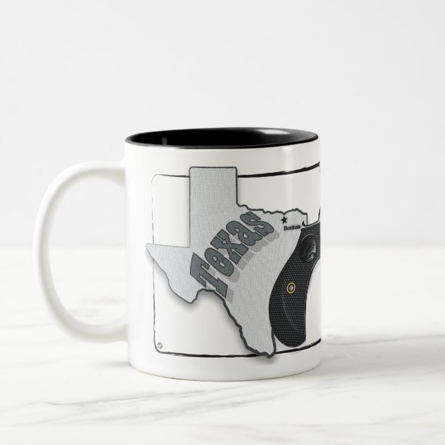 Café Em Dois Tons Caneca de John Wesley Hardin (Esquerda)