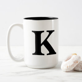 Café Em Dois Tons Caneca de "K"