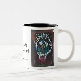 Café Em Dois Tons Caneca de KA-Duncan