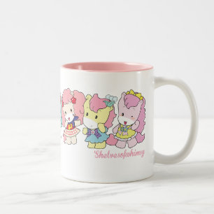 Café Em Dois Tons Caneca de Kawaii do pônei de Osharena