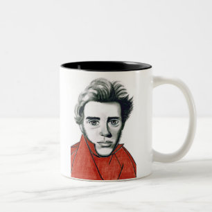 Café Em Dois Tons Caneca de Kierkegaard
