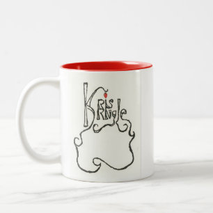 Café Em Dois Tons Caneca de Kris Kringle