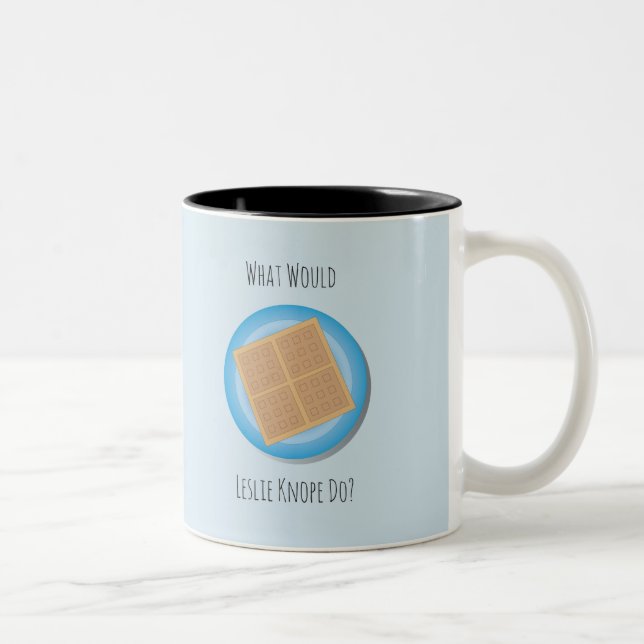 Café Em Dois Tons Caneca de Leslie Knope (Direita)