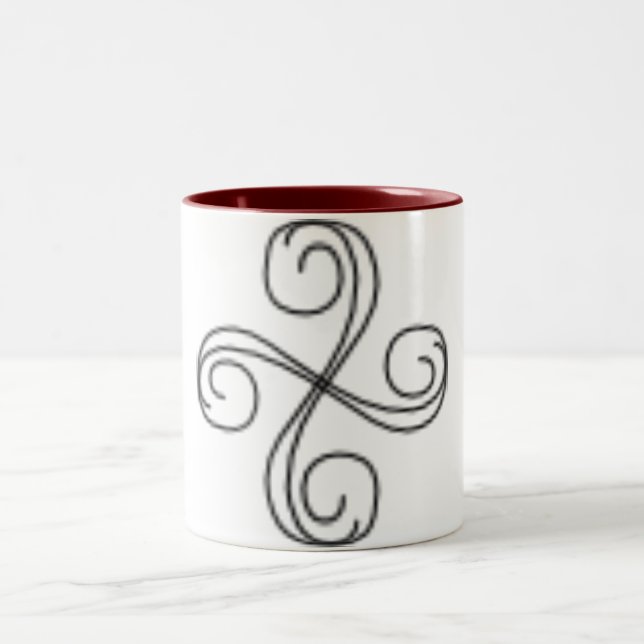Café Em Dois Tons Caneca de Linha Curva (Centro)